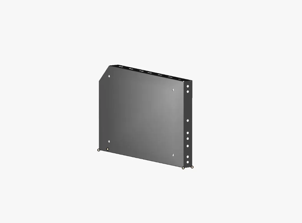 FLANKE MIT GESCHNITTENER HINTERER KANTE LINKS 30X241X360