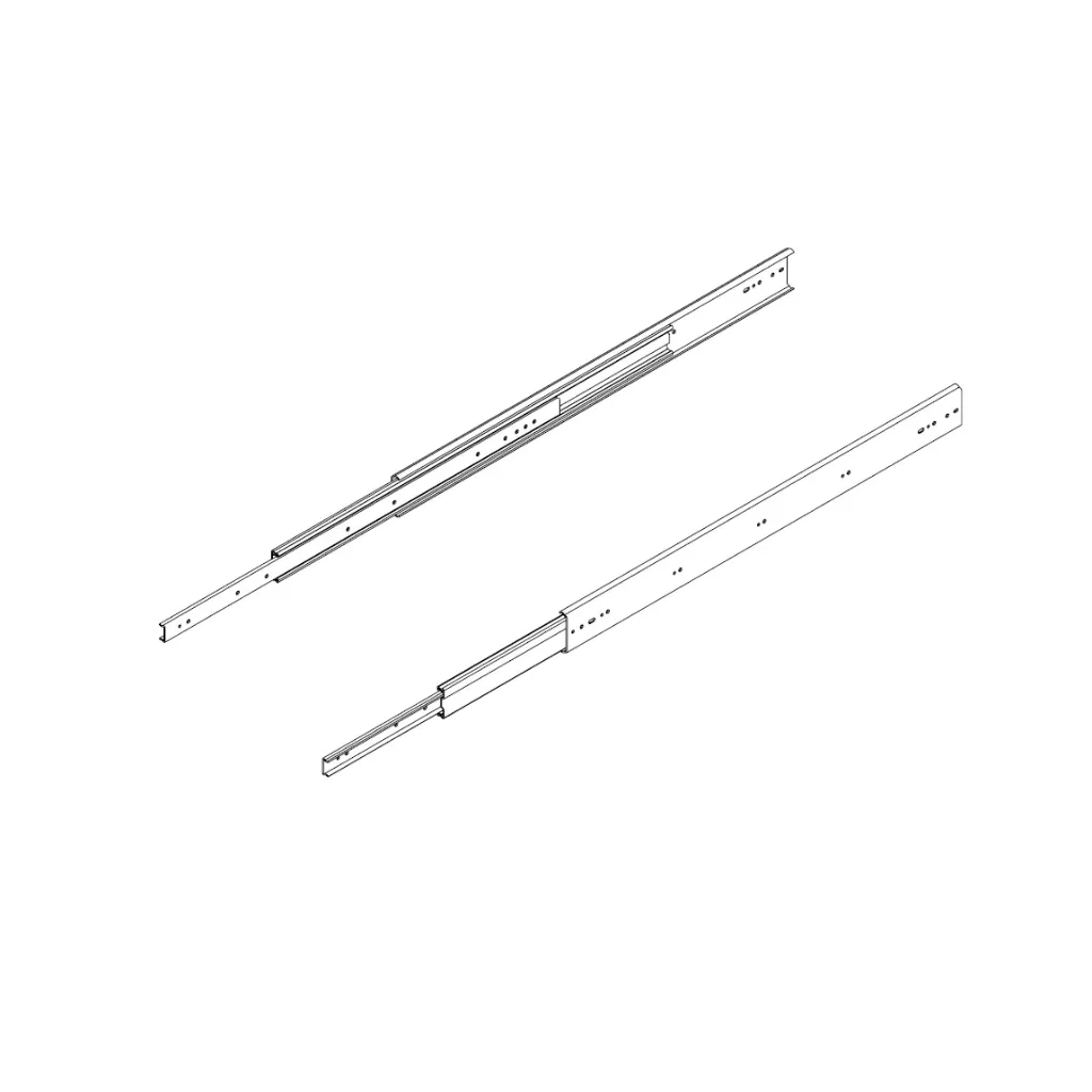 FÜHRUNGSSCHIENENPAAR FÜR UNTERBODENSCHUBKASTEN L=800