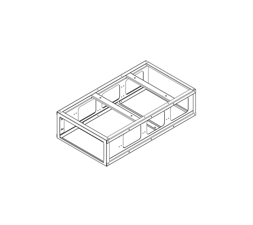 UNTERBODENSCHUBKASTEN L=230 H=500 T=900 LEER