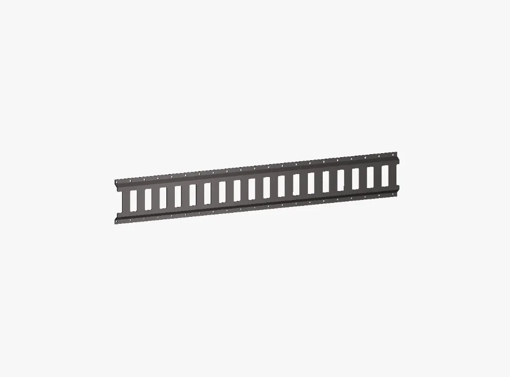 LAST-AUFHALTESCHIENE AUS STAHL L 2500mm