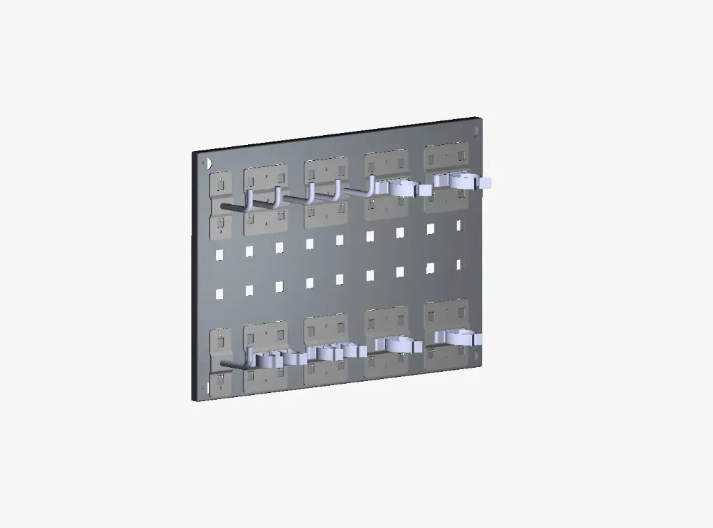 LOCHPANEEL 360x483x10 MIT WERKZEUGHALTERSORTIMENT 10-TEILIG (9AGPF00KIT)