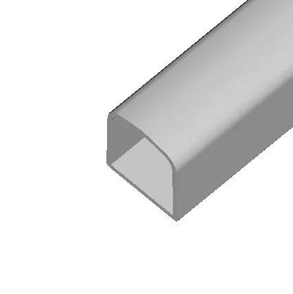 [51153] Abschlussprofil Aluminum eloxiert