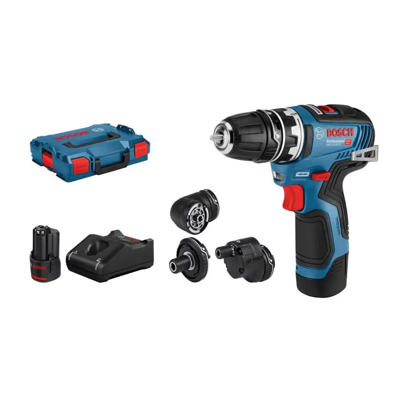 Bosch Professional Akku-Bohrschrauber GSR 12 V-35 FC Kit inkl. Zubehör-Set