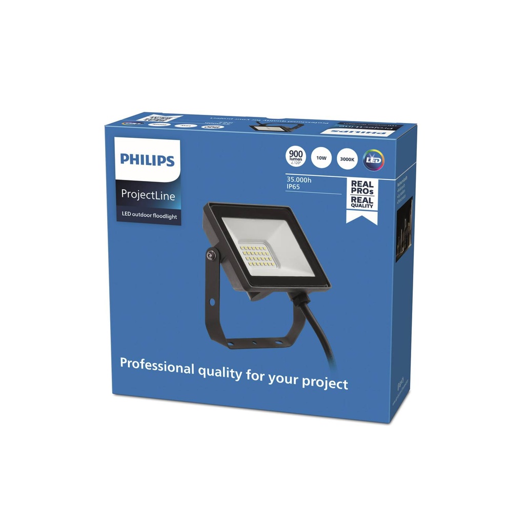 Philips 8719514954397 ProjectLine LED Floodlight 10W Warm White Wa