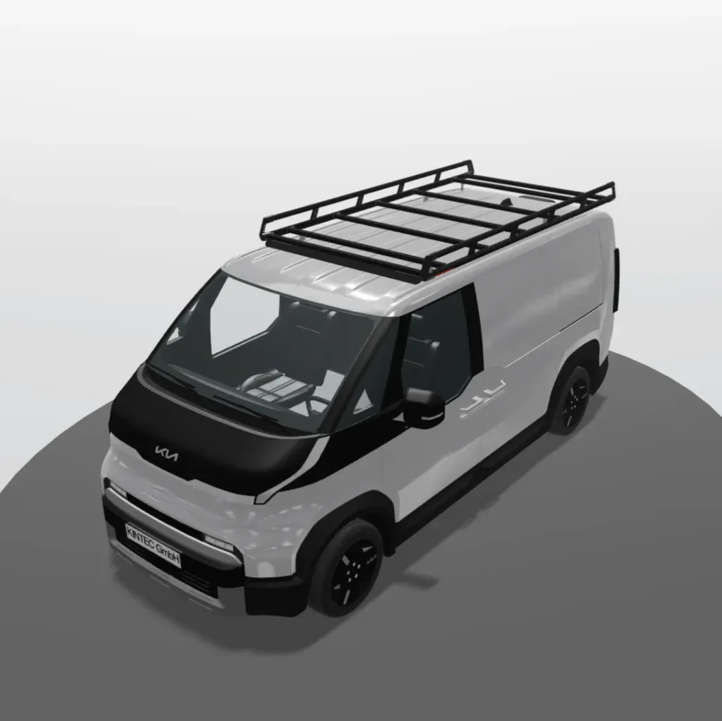 Dachgalerie Q19 aus Aluminium schwarz beschichtet für KIA PV5