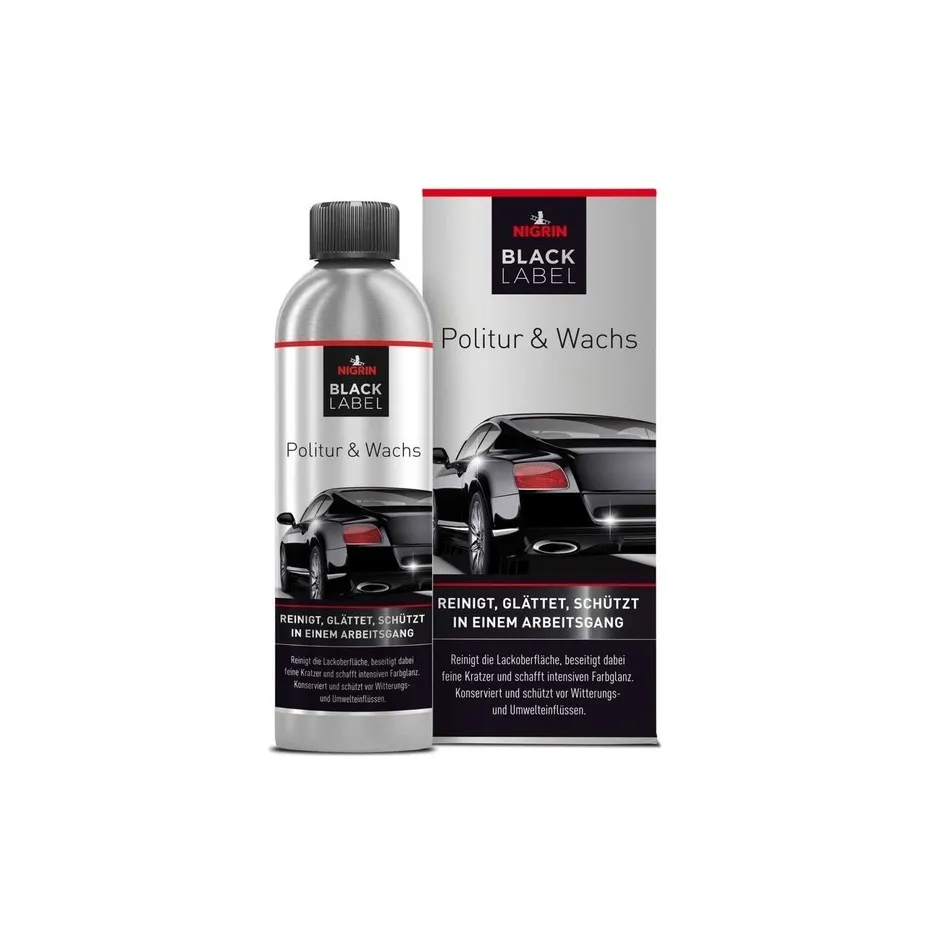 Nigrin Politur und Wachs Black Label 500 ml