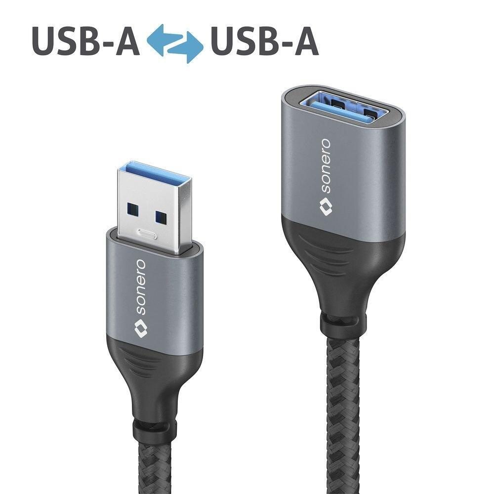 sonero USB 3.0-Verlängerungskabel USB-A - USB-A 2 m