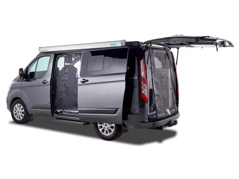 Van Quito Schiebetürenmoskitonetz, Magnet RV, links Ford Custom