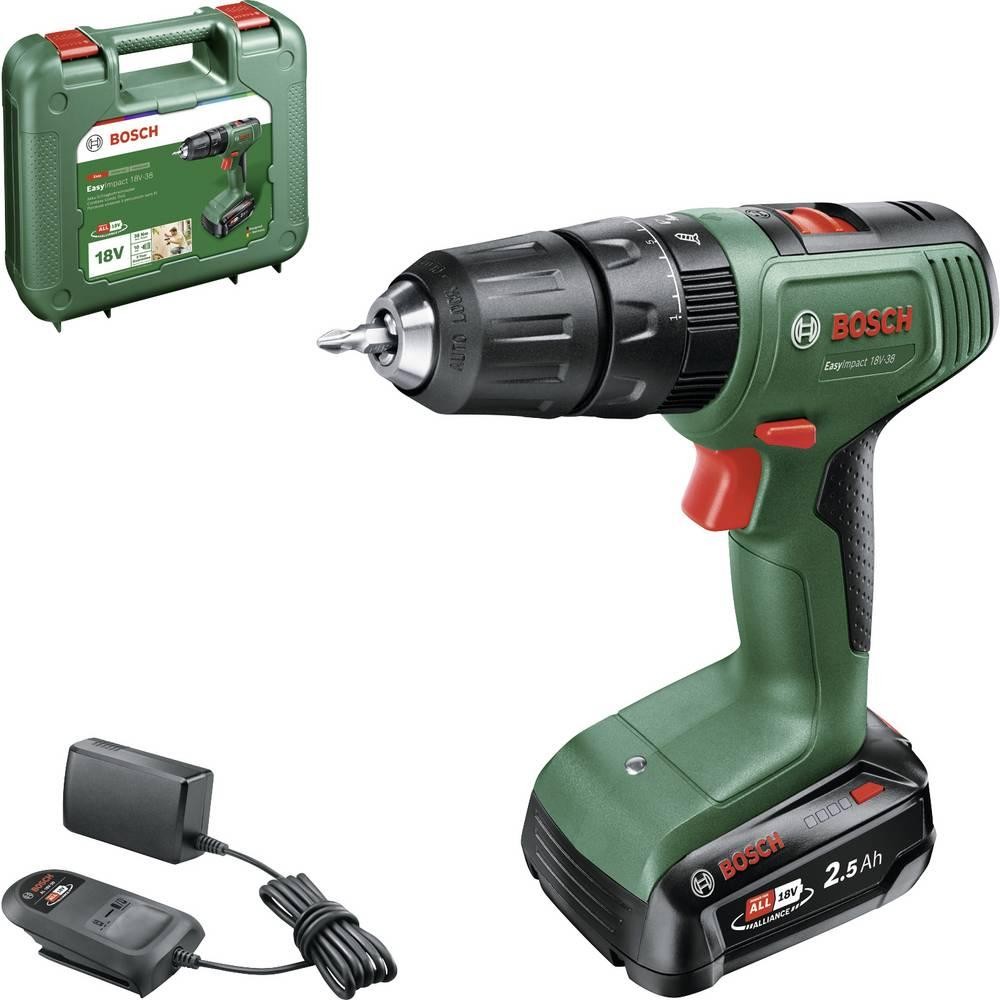 Bosch Home and Garden EasyImpact 18V-3 2-Gang-Akku-Schlagbohrmaschine Inkl. Akku, Inkl. Ladegerät