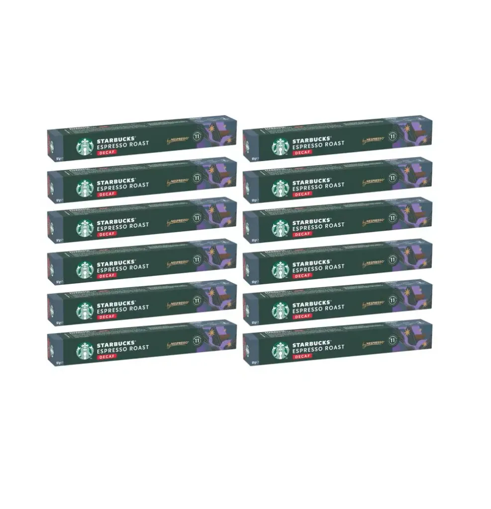Starbucks Kaffeekapseln Decaf Espresso Roast 12 x 10 Stück (120 Kapseln)