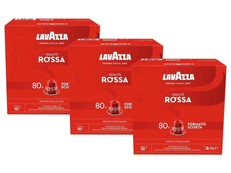 Lavazza Kaffeekapseln Qualità Rossa 3 x 80 Stück