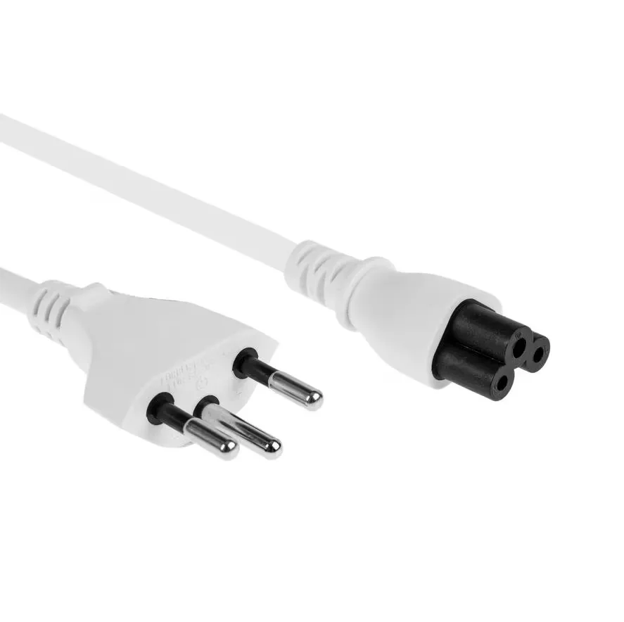 FURBER.power Netzkabel C5-T12 1.0 m Weiss