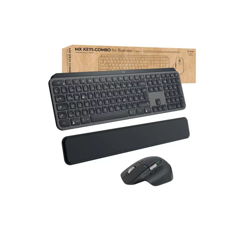 Logitech Tastatur-Maus-Set MX Keys Combo for Business 2. Gen