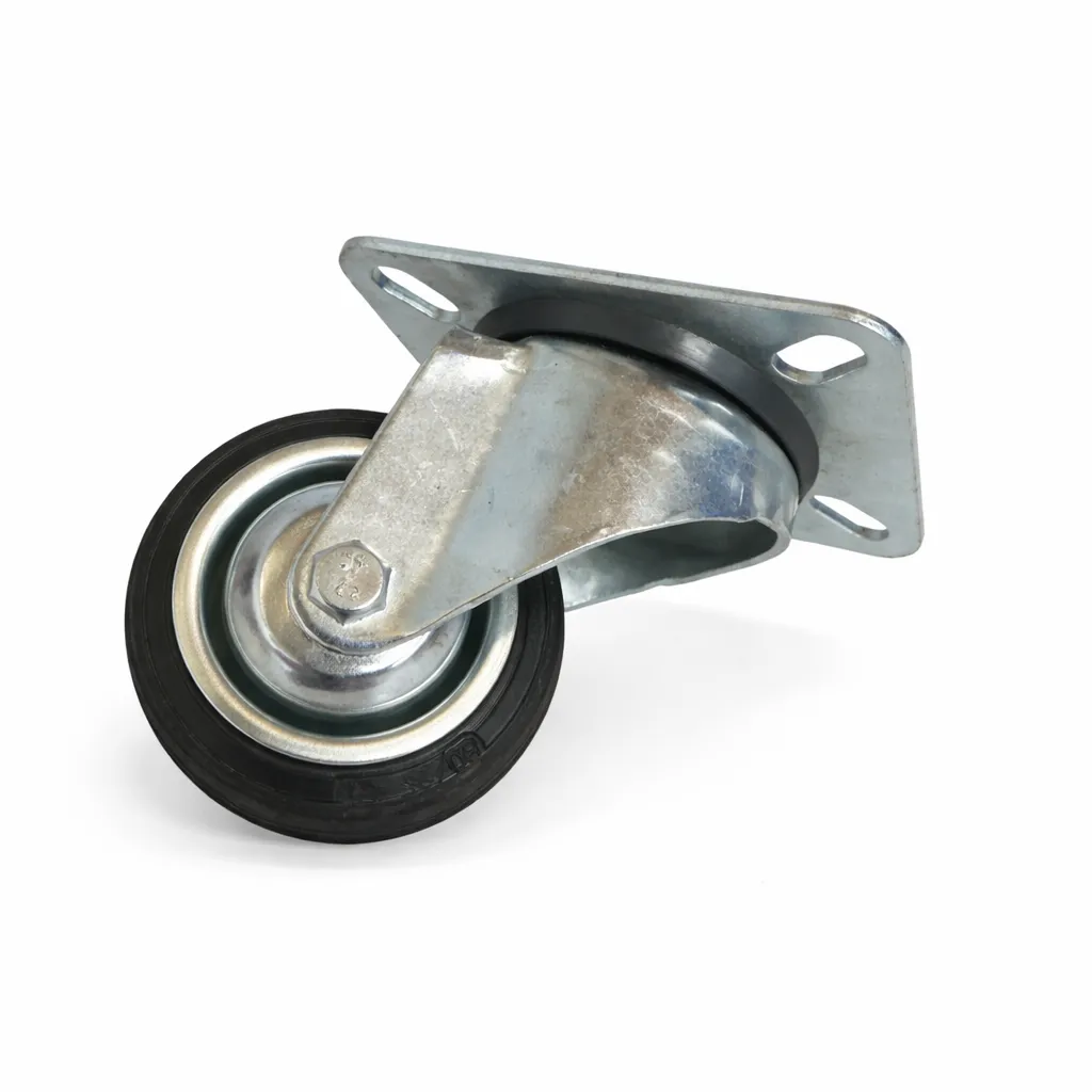 [RK0830] Transport-Geräterolle 100 x 85 mm ø 80 mm verzinkt