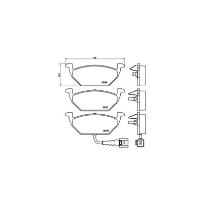 BREMBO Brake Pad Set P 85 072