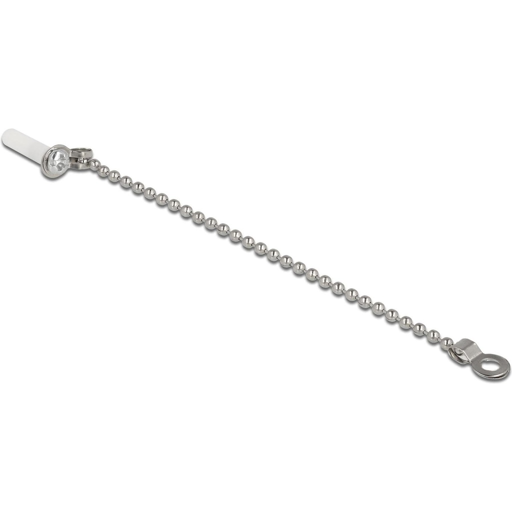 Delock Staubschutz Für LC Stecker mit Kette, 1 Stk, weiss