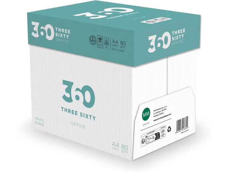 360 Kopierpapier Office A4, Weiss, 80 g/m²