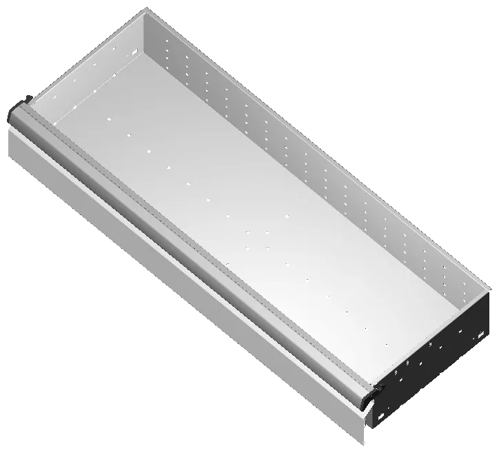 Schublade H3 L40 P12 inkl. Auszugsschienen