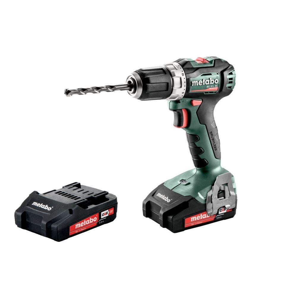 Metabo BS 18 L BL - Bohrer/Schrauber - Schnurlos - 2 Geschwindigkeiten - Bohrfutterschlüssel 13 Mm - 60 N·m - 2 Akkus - 18 V (602326500)