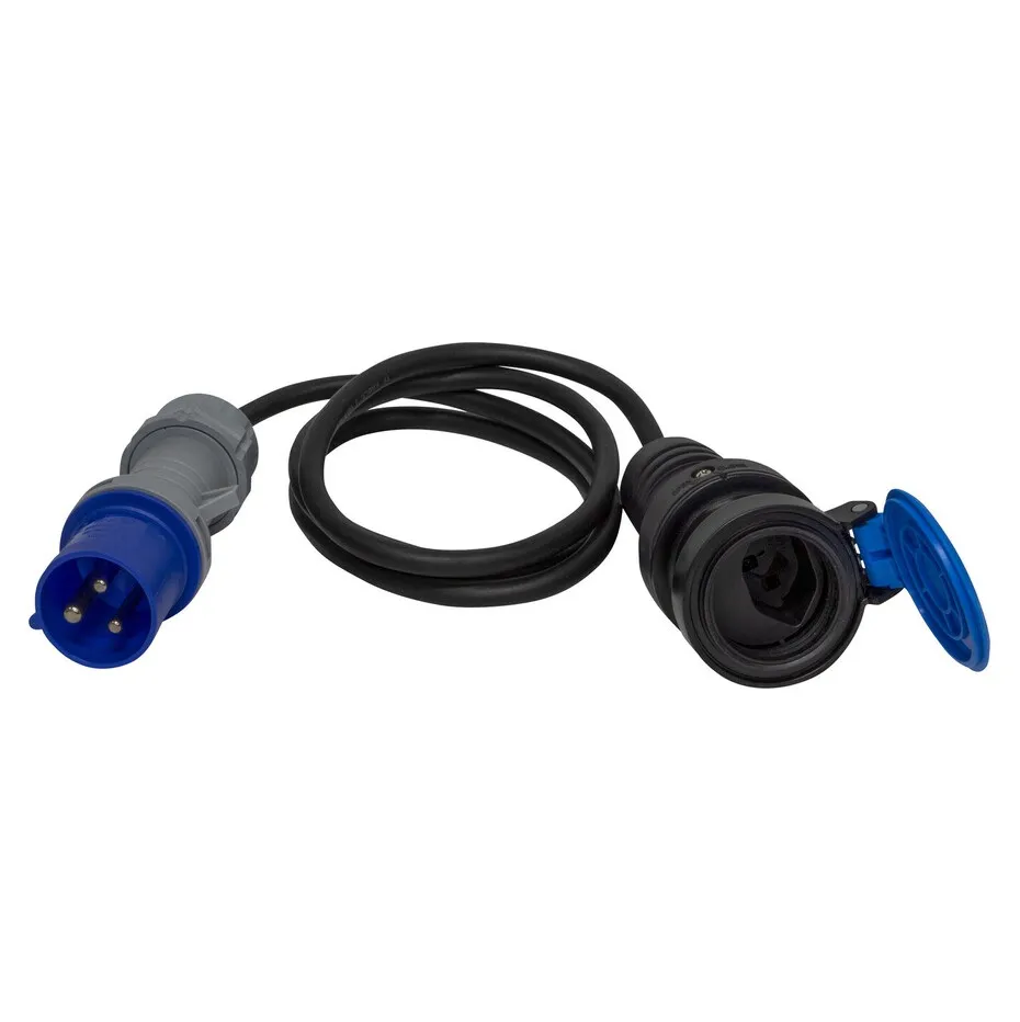 [RK0047] Adapterleitung CEE-Stecker 230V/16A zu T23 Kupplung 1.5m