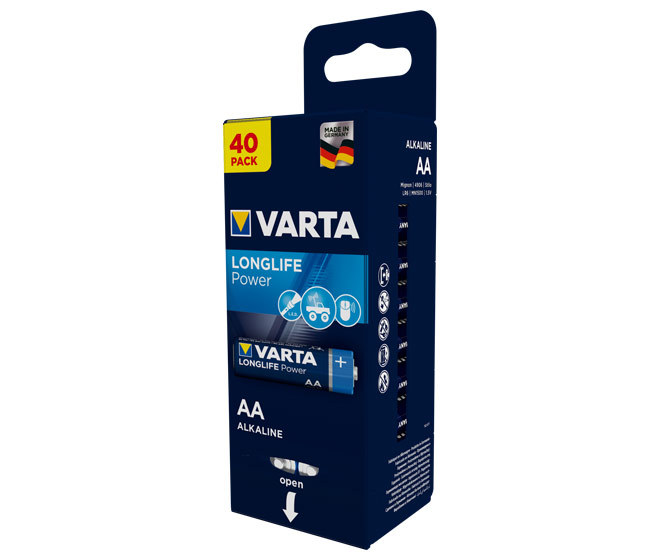 [50601] Batterien AA - Industrie - Varta Longlife Power 40 Stk