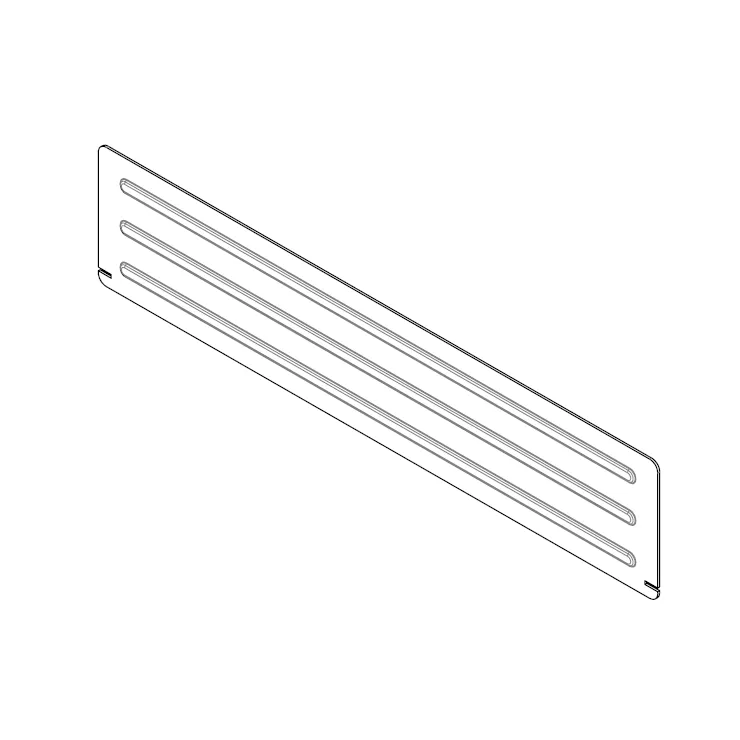 TRENNWAND FXR SCHUBLADEN 356X96 MIT KUNSTSTOFFHALTERUNG